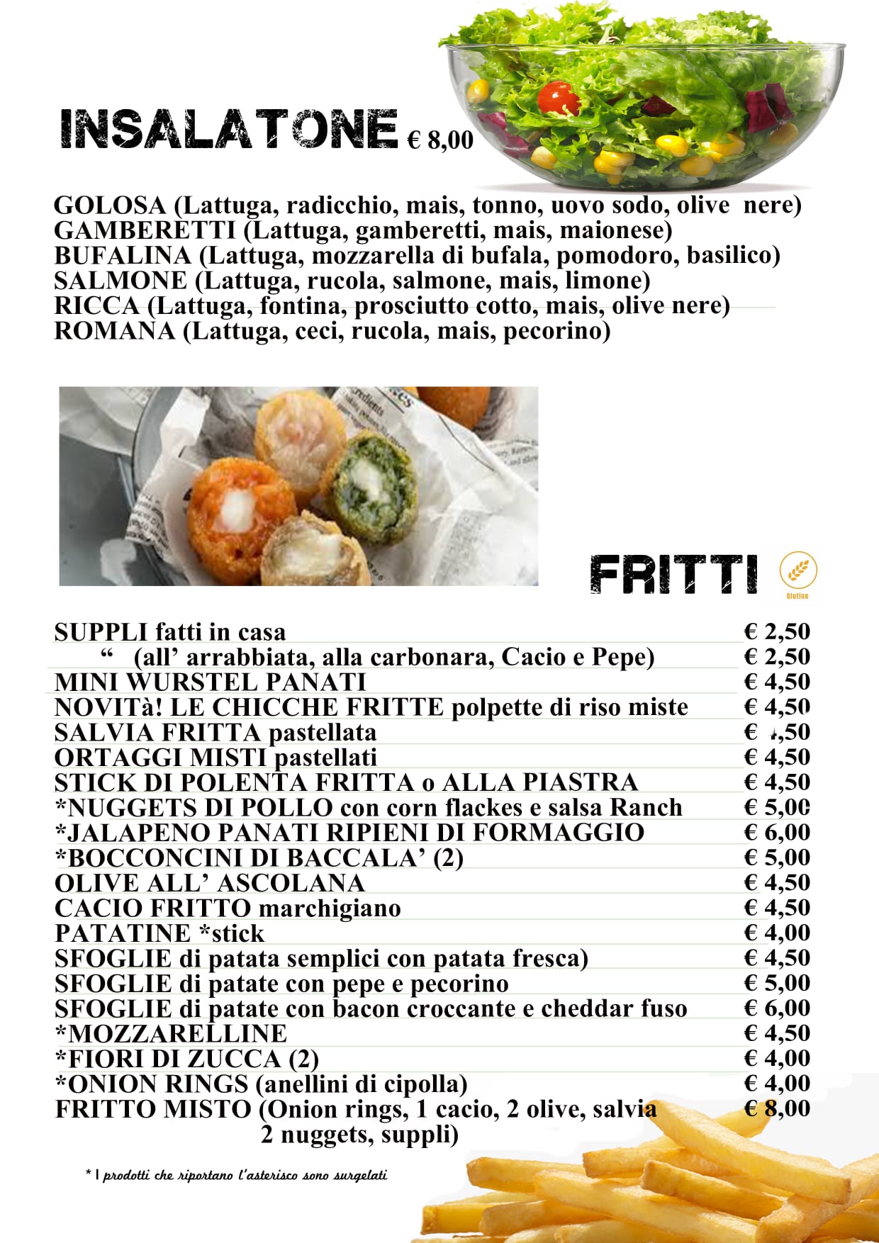 Menu Insalatone Locanda Blues